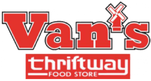 van's thriftway grocery store logo"